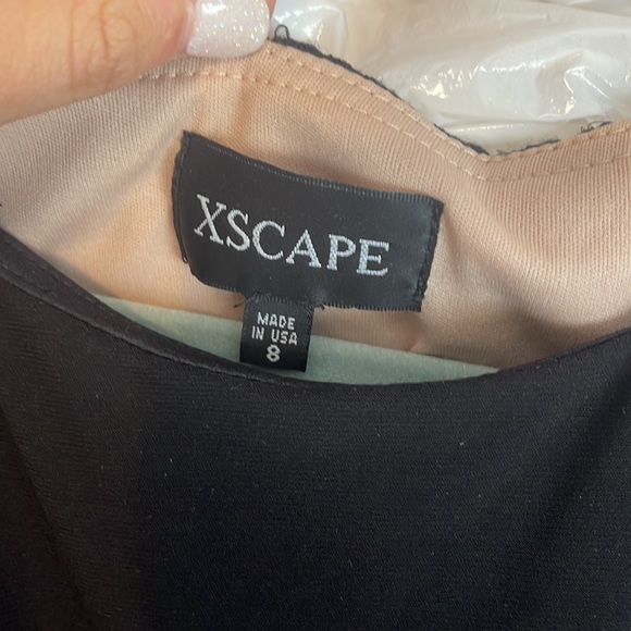 XSCAPE black full length gown - Picture 2 of 7